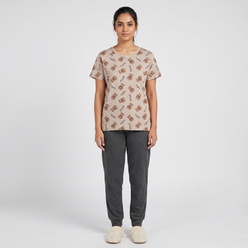 Cotton Printed Lounge T-Shirt
