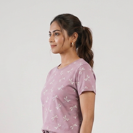 Cotton Printed Lounge T-Shirt