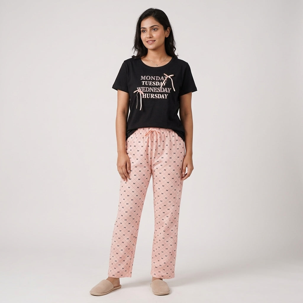 Cotton Printed Lounge T-Shirt