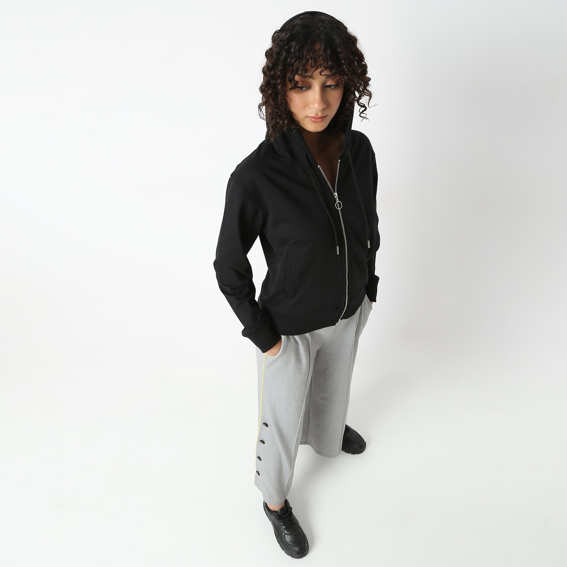 Regular Fit Solid Sweatshirt