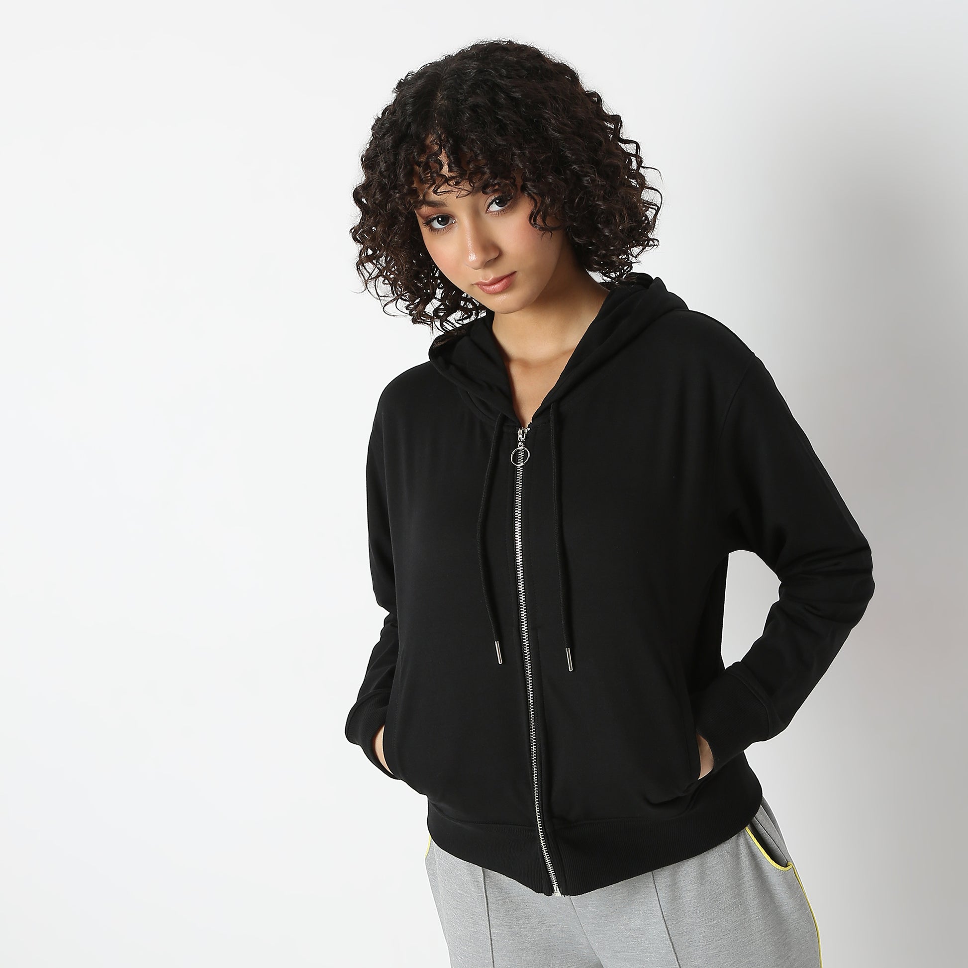 Regular Fit Solid Sweatshirt