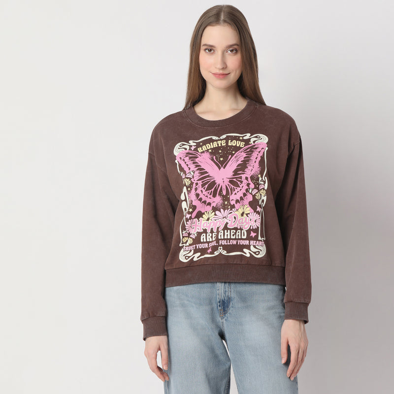 Boxy Fit Graphic Regular Length Sweat Tee