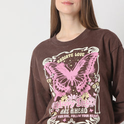 Boxy Fit Graphic Regular Length Sweat Tee