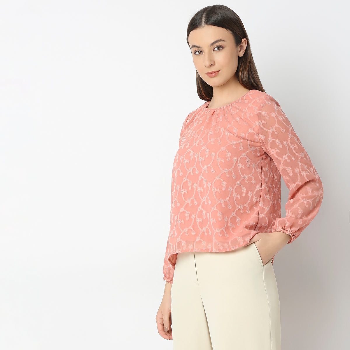 Regular Fit Solid Top