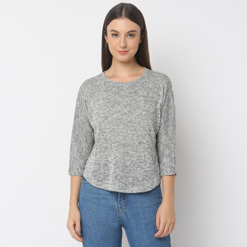 Regular Fit Solid Top