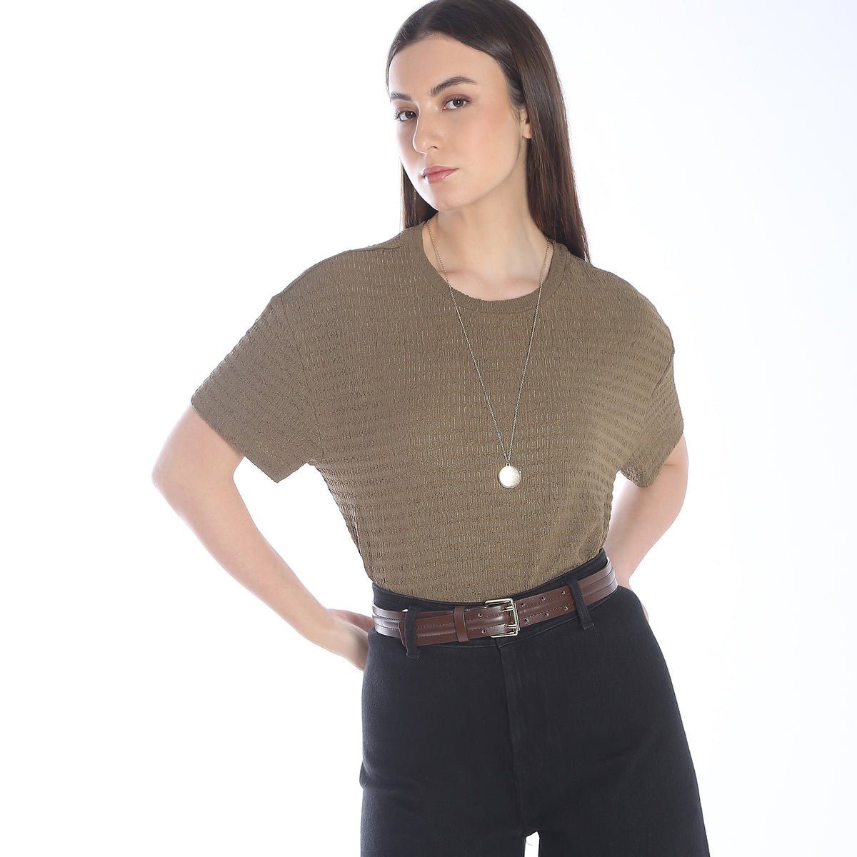 Regular Fit Structured Top