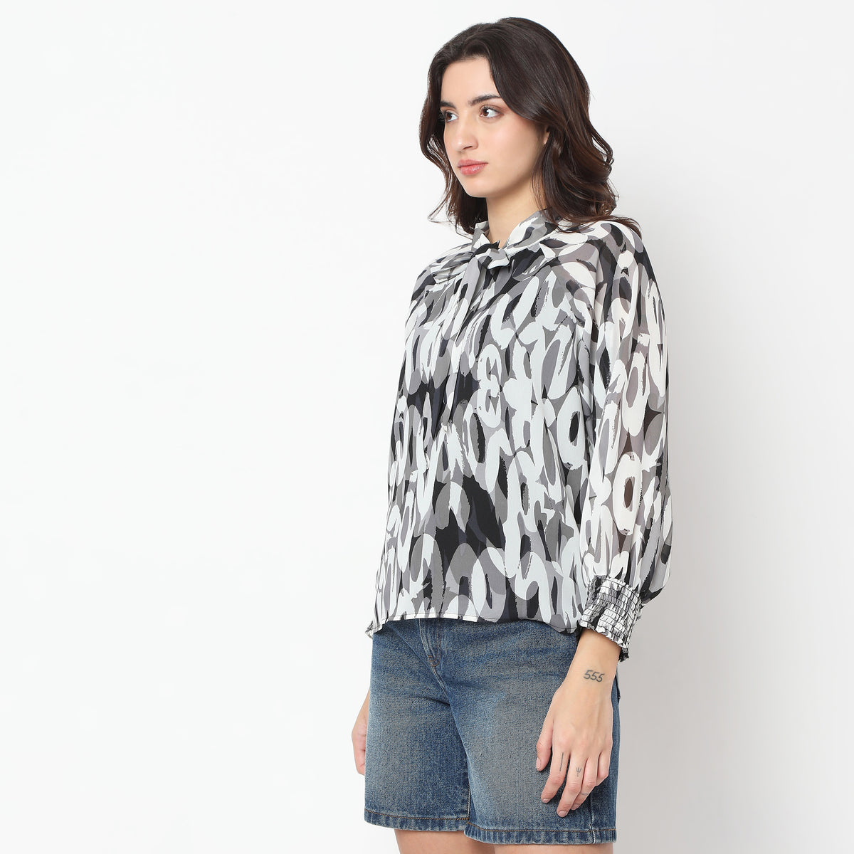 Regular Fit Printed Top