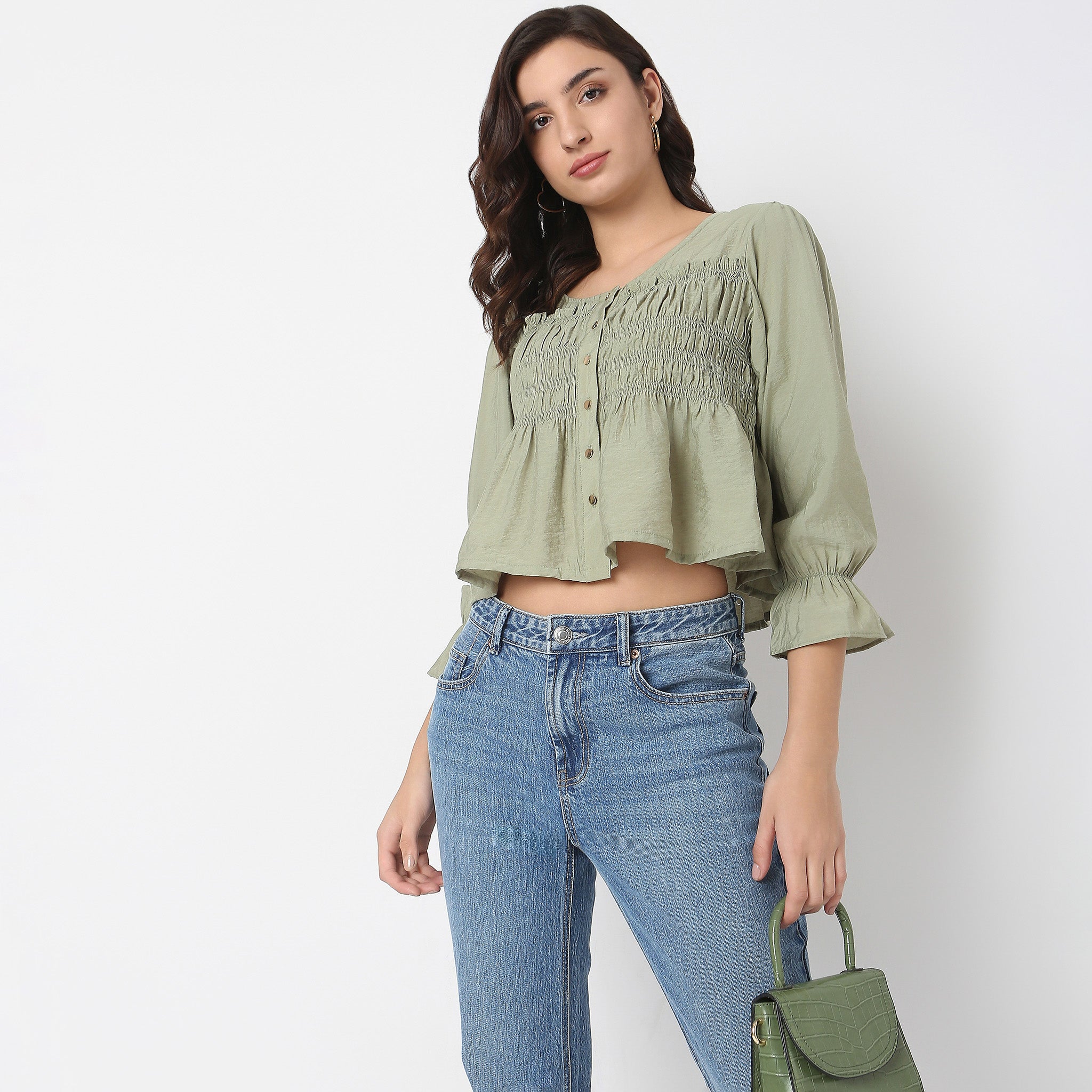 Regular Fit Solid Top