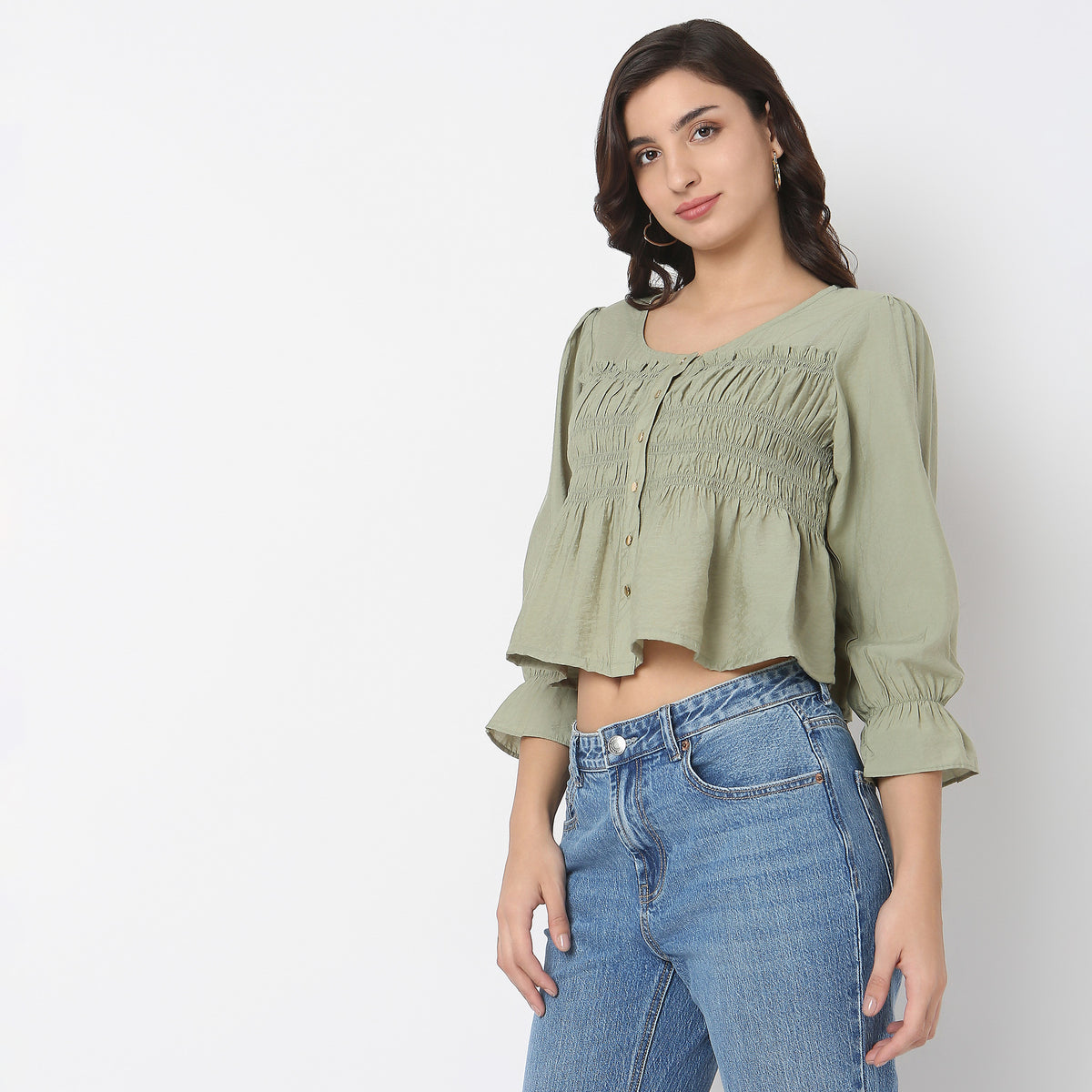 Regular Fit Solid Top