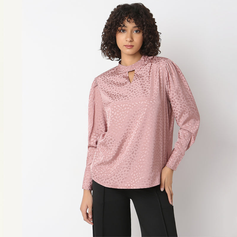 Regular Fit Solid Top