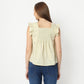 Relaxed Fit Solid Square Neck Regular Length Top