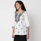 Round Neck Embroidered Top