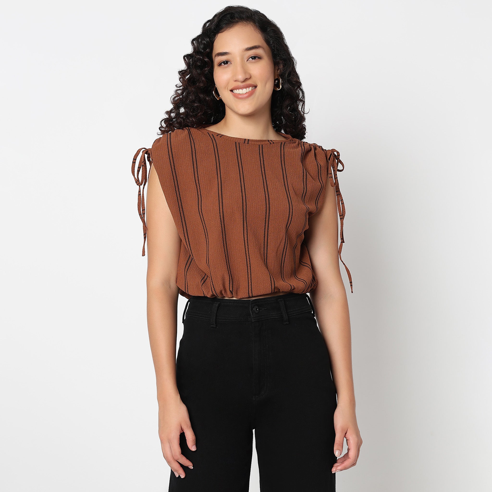 Striped Dolman Sleeve Top