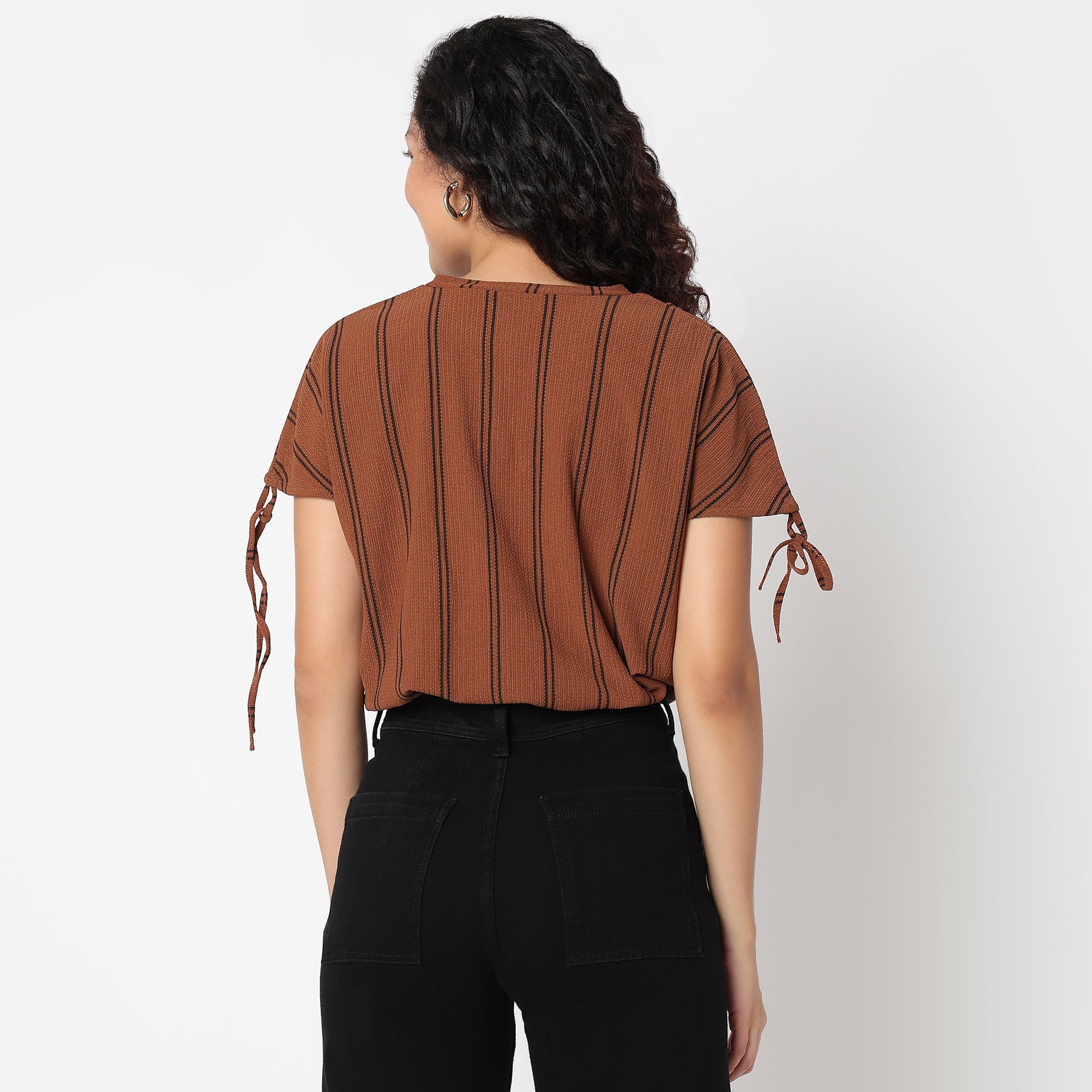 Striped Dolman Sleeve Top