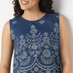 Printed Sleeveless Top