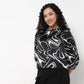 Abstract Printed Full Sleeve Top