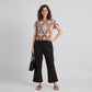 Embroidered Short Sleeve Top