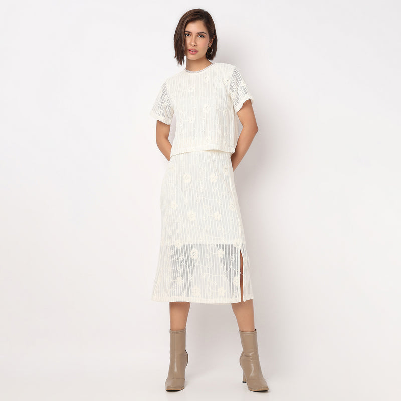 Short Sleeve Lace Top