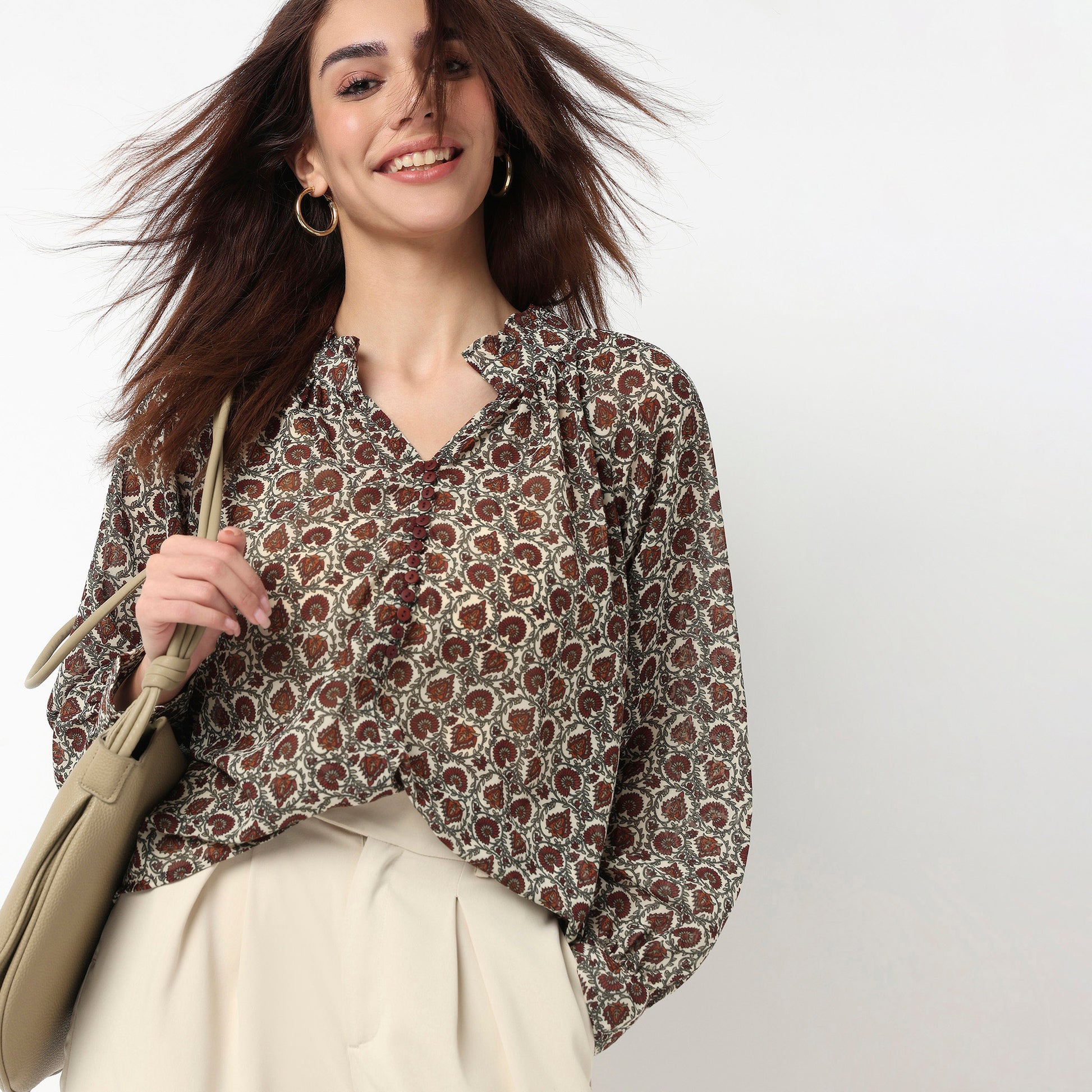 Printed Full Sleeve Top