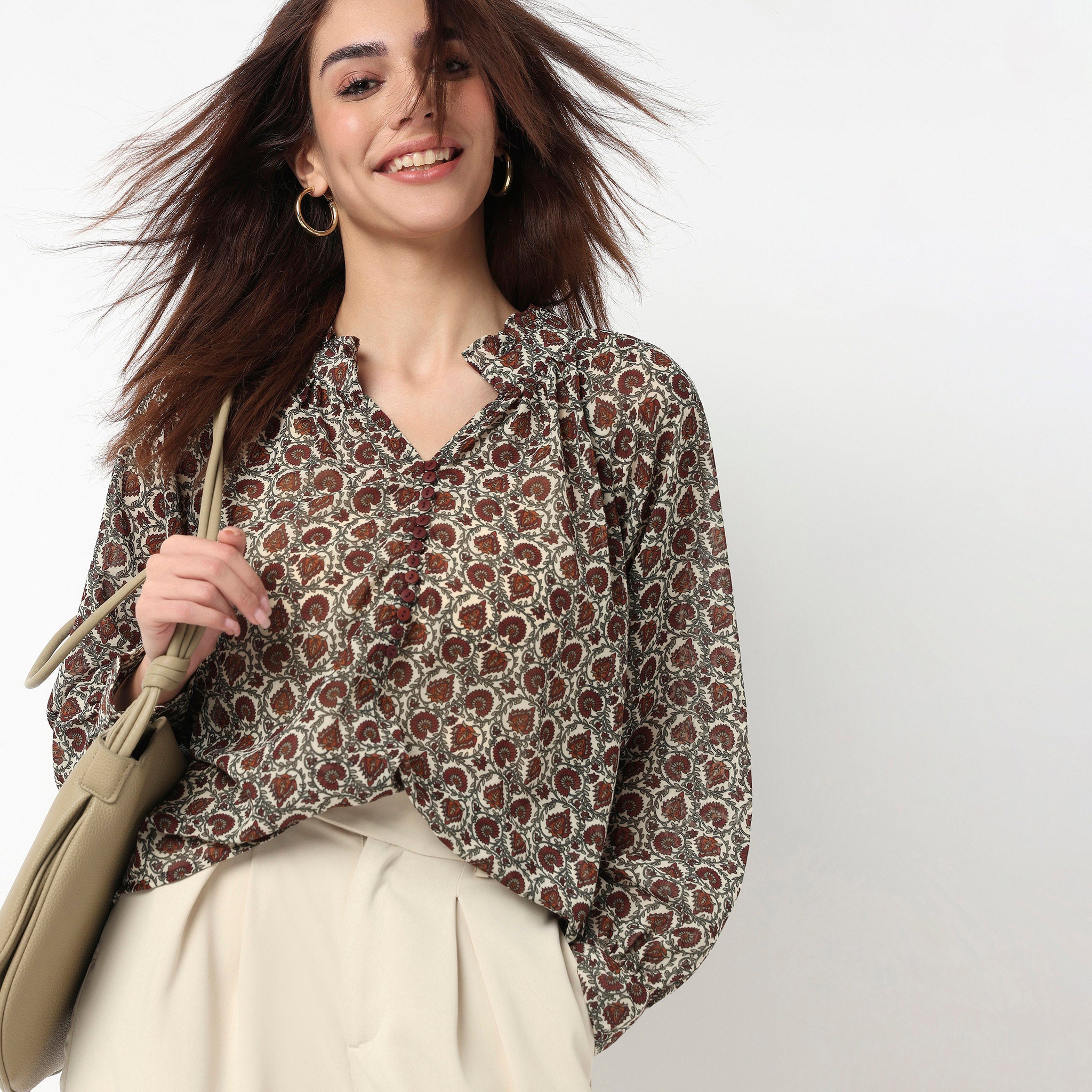 Printed Full Sleeve Top