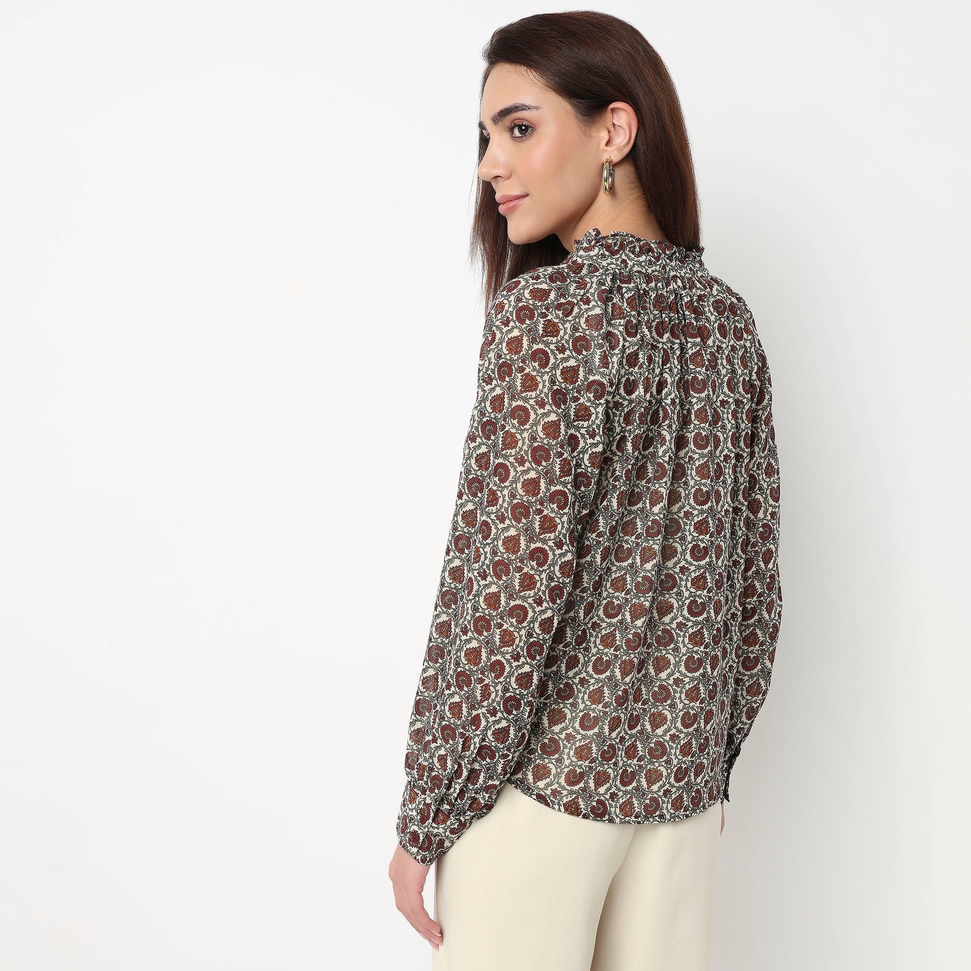 Printed Full Sleeve Top