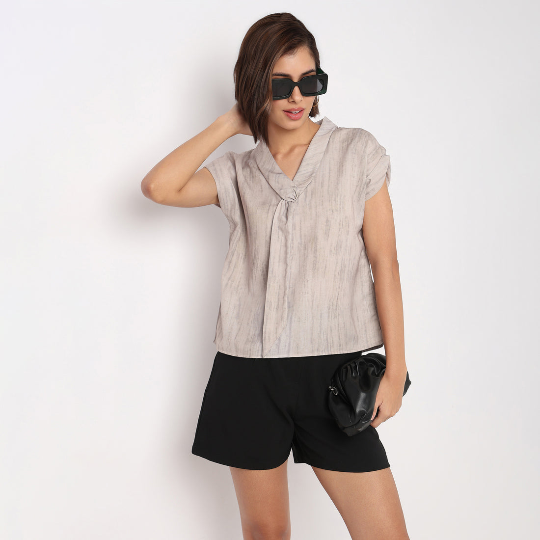 V-Neck Solid Top