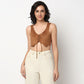 Buy Women Slim Fit Solid Sleeveless Top  - Style Union