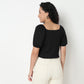 Buy Women Slim Fit Structured Puff Sleeve Top  - Style Union