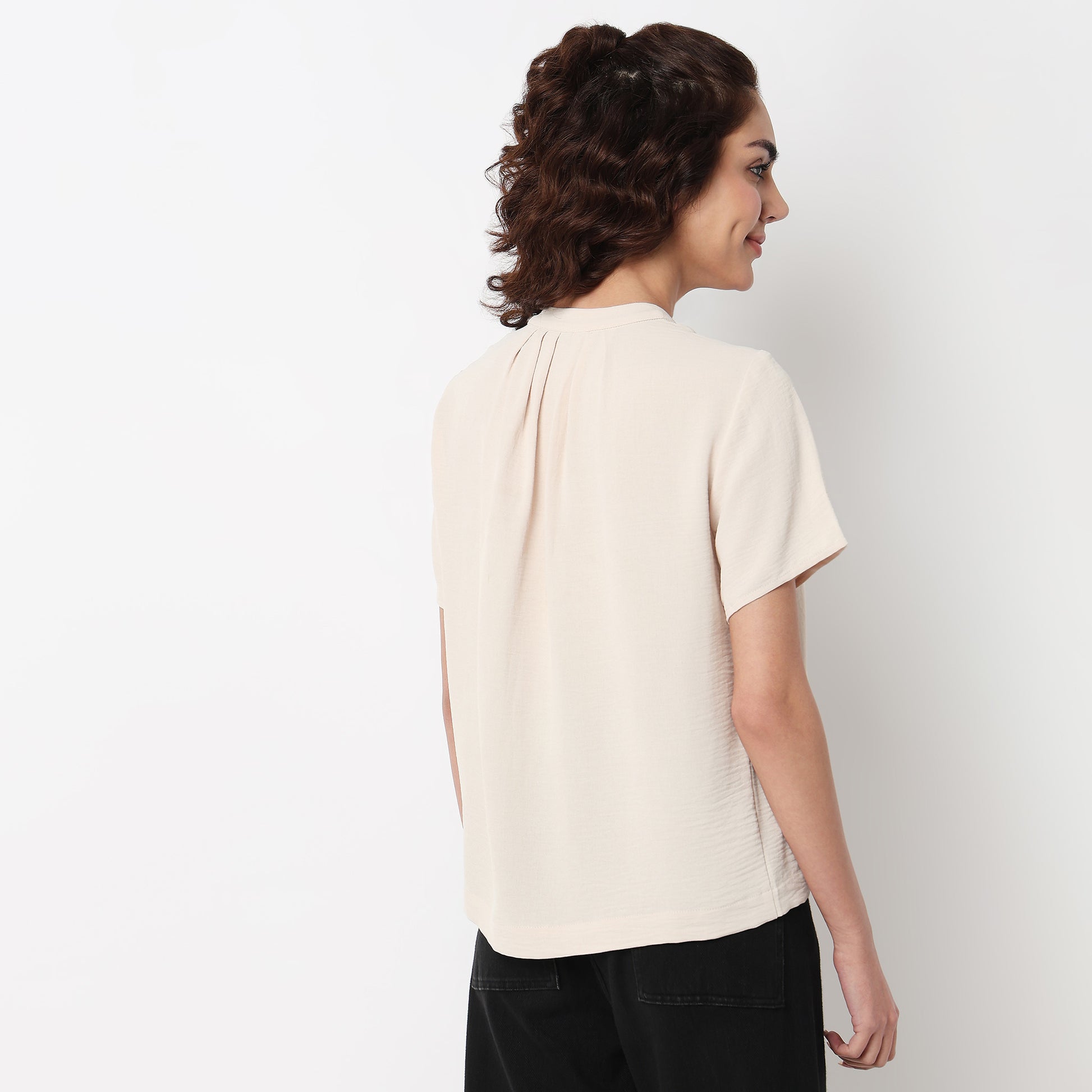 Band Neck Solid Top