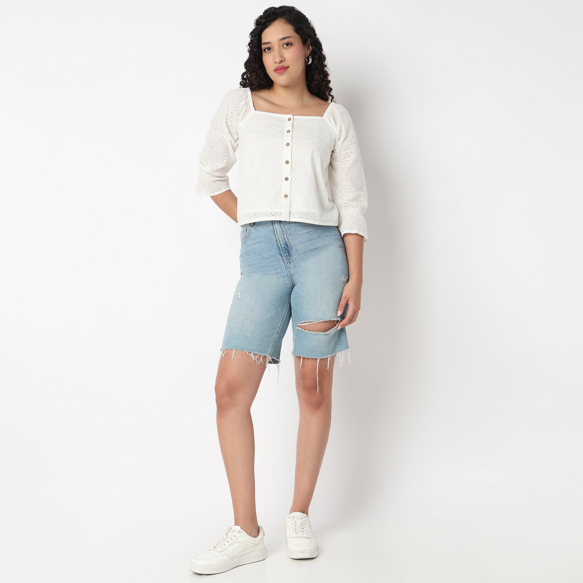 Square Neck Full Sleeve Top