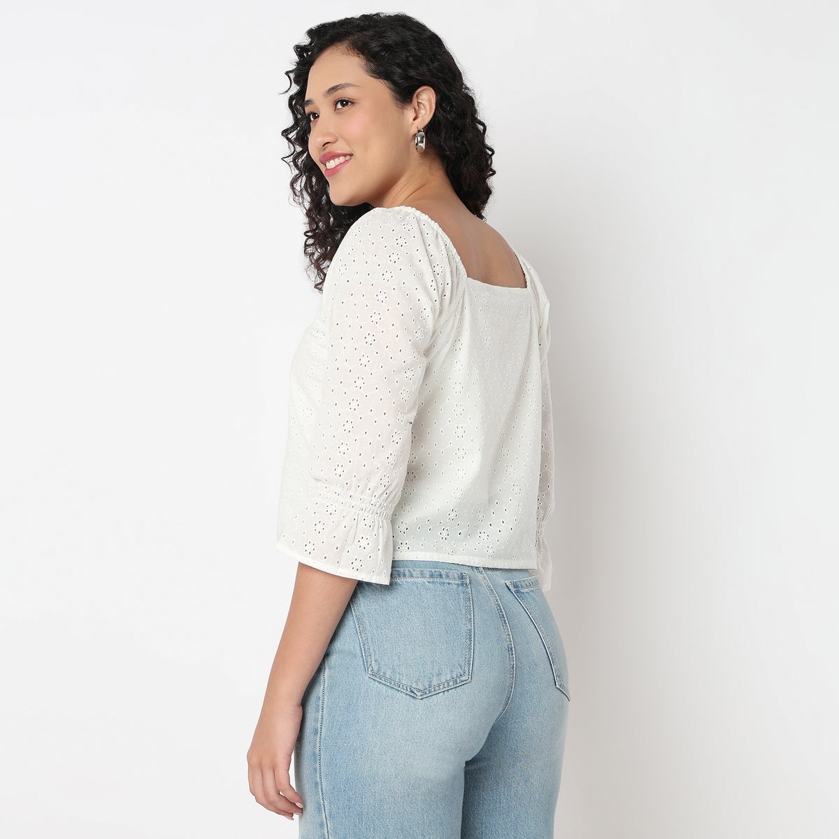 Square Neck Full Sleeve Top