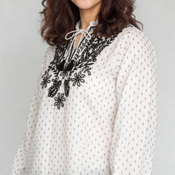 Embroidered Woven Top
