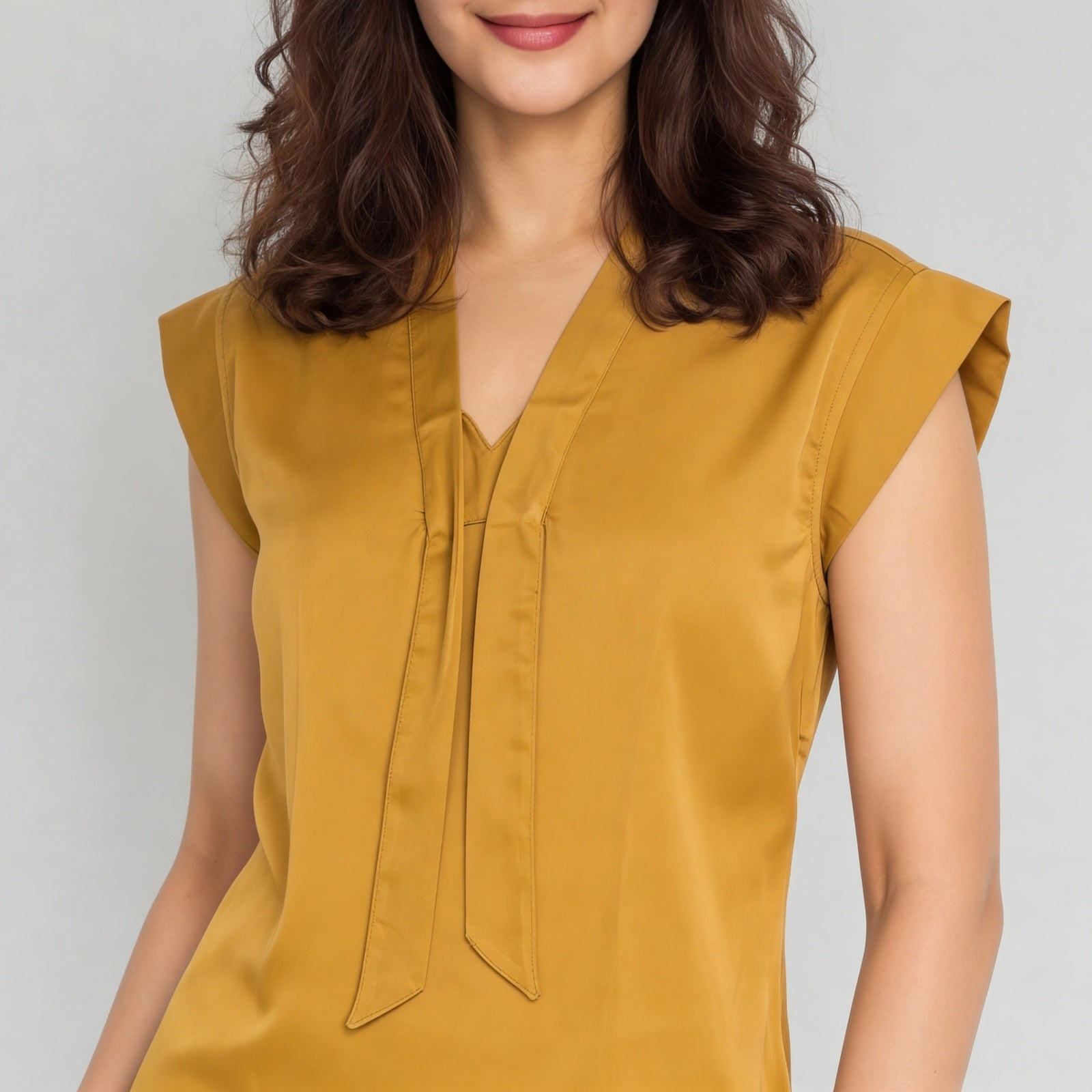 V-Neck Solid Top
