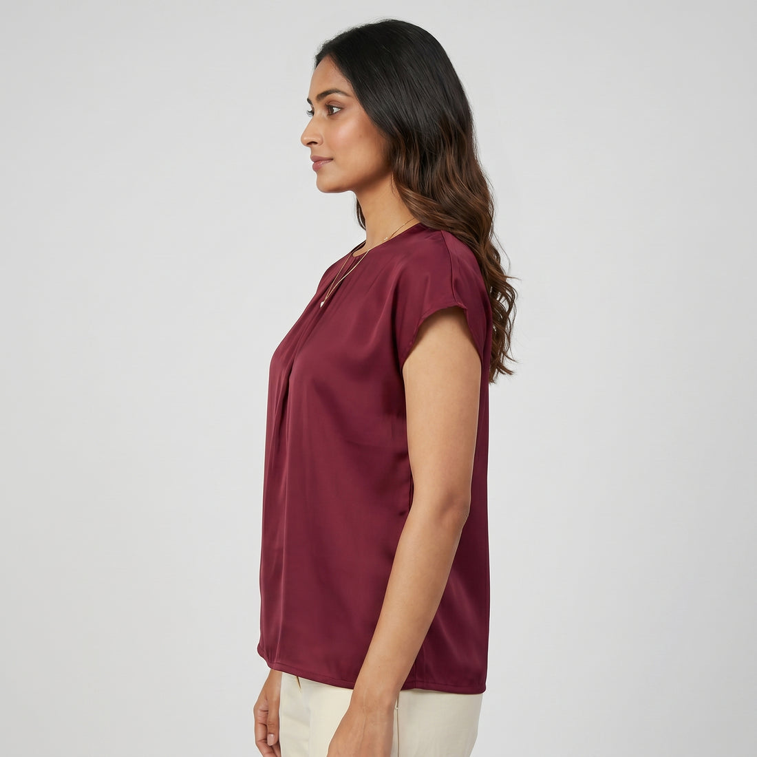 Solid Woven Top