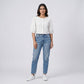 Embroidered Round Neck Top