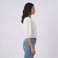 Embroidered Round Neck Top