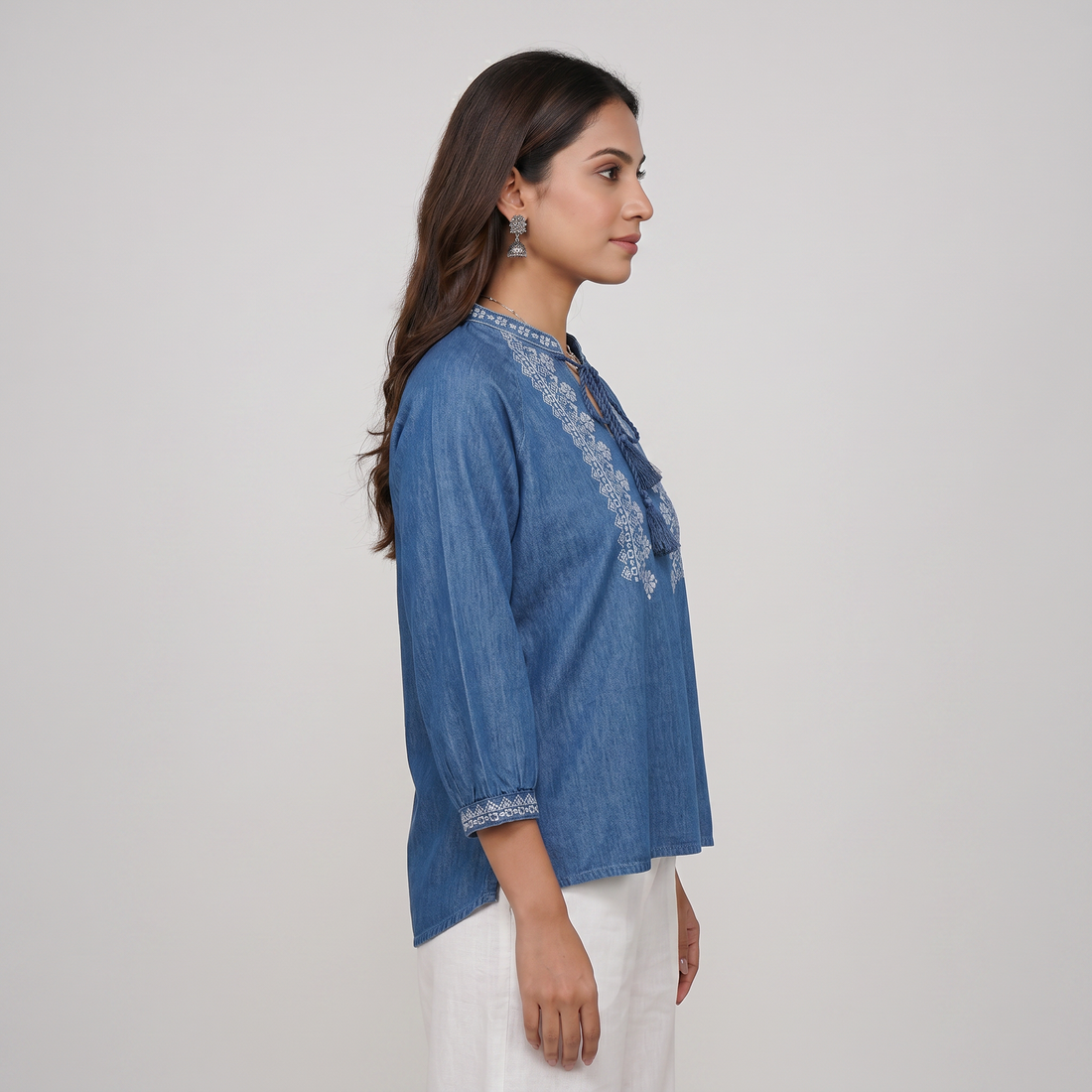 Cotton Embroidered Top