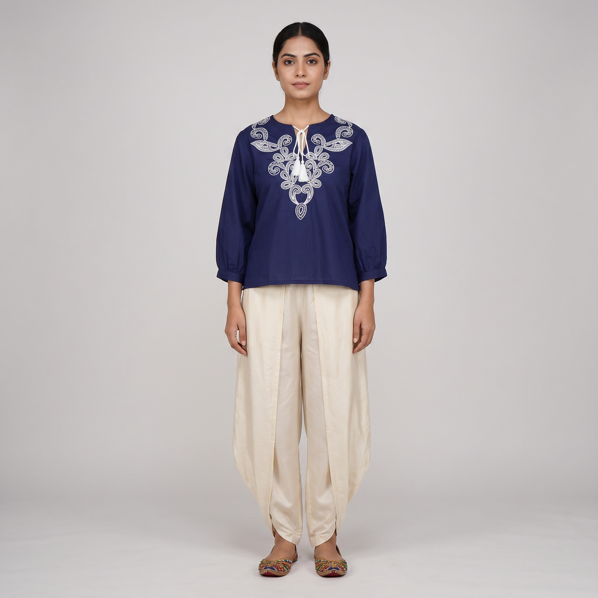 Cotton Embroidered Top