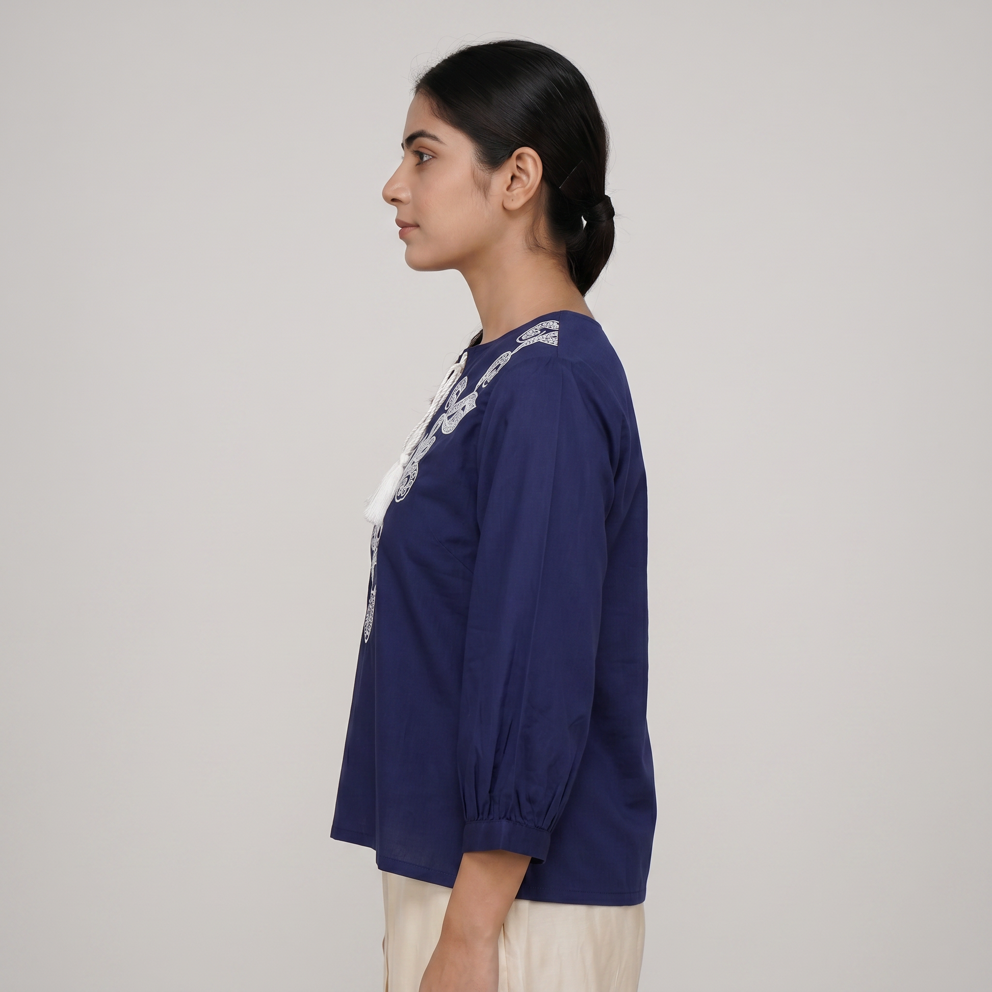 Cotton Embroidered Top