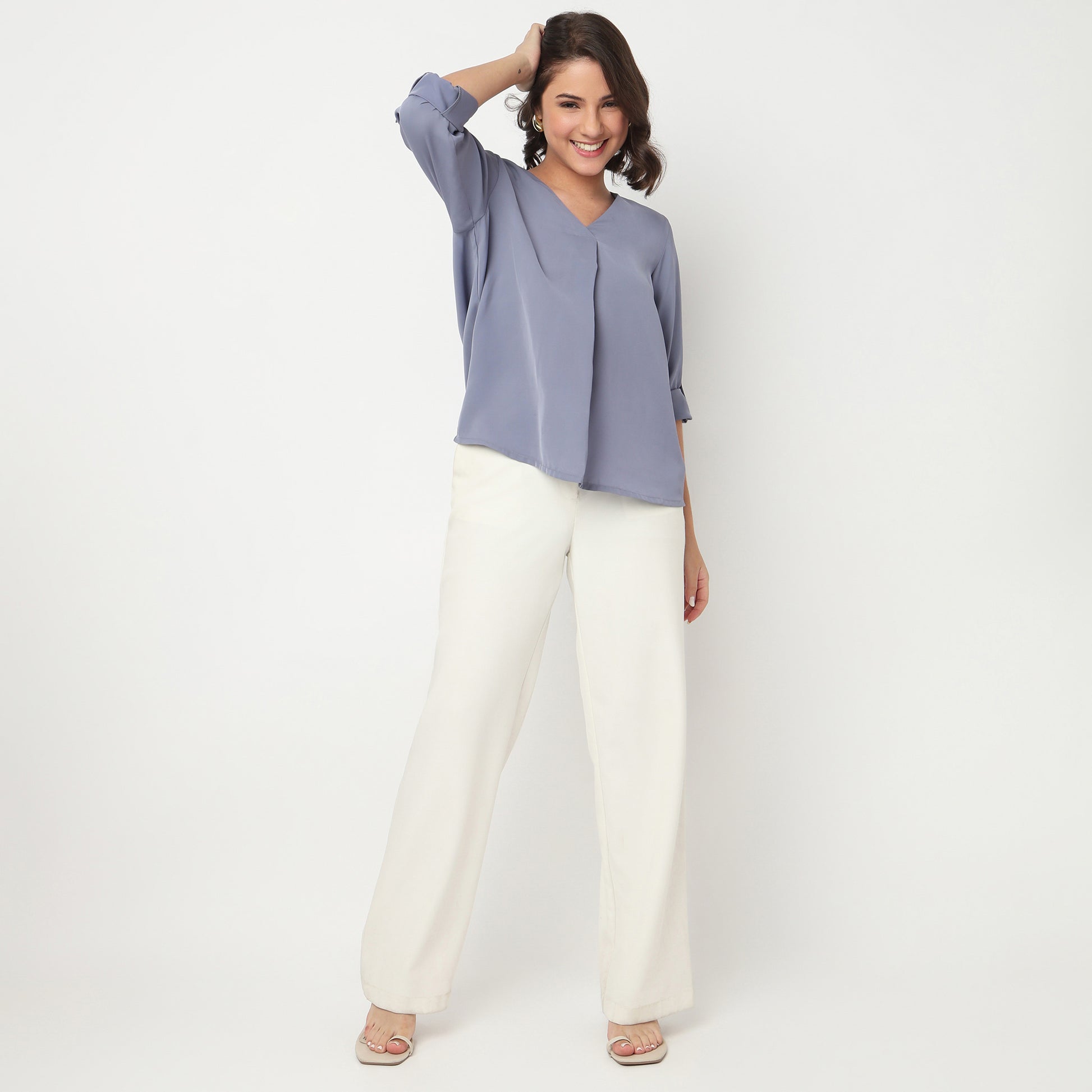 V-Neck Solid Top