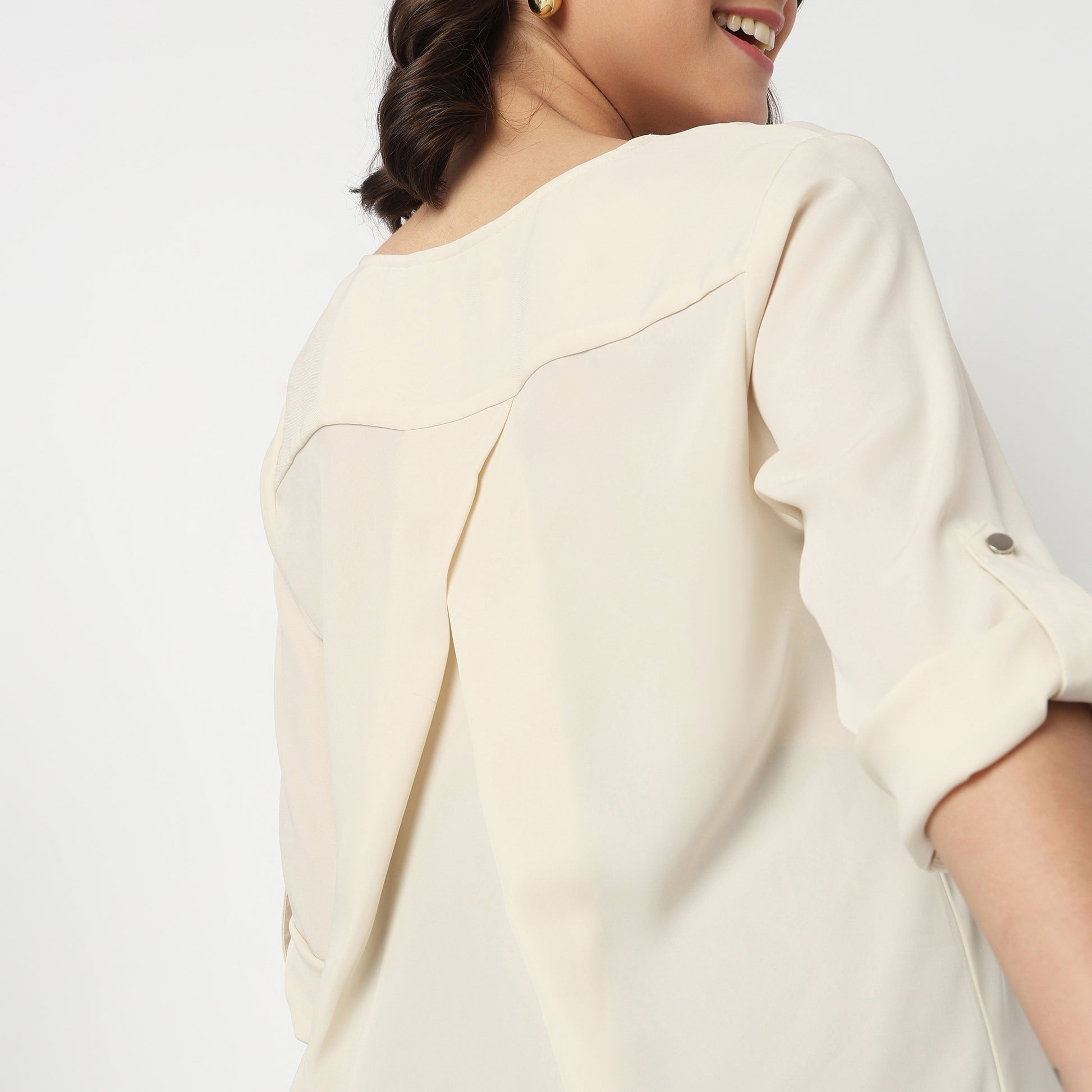 V-Neck Solid Top
