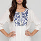 Woven Embroidered Top