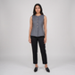 Woven Solid Slim Fit Top