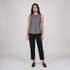 Woven Solid Slim Fit Top