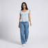 Solid Ruffel Neck Top