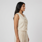Cotton Embroidered V-Neck Top