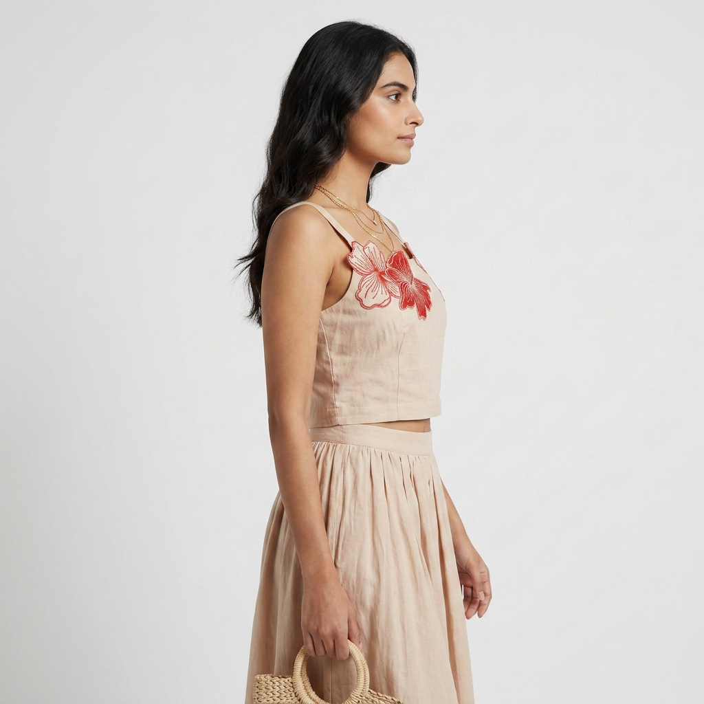 Cotton Embroidered Top