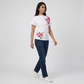 Cotton Floral Cowl Neck Top