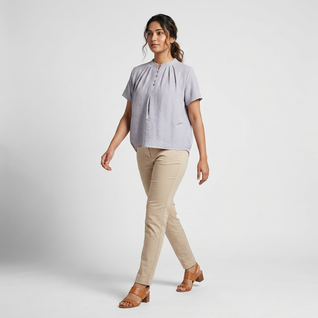 Solid Woven Top