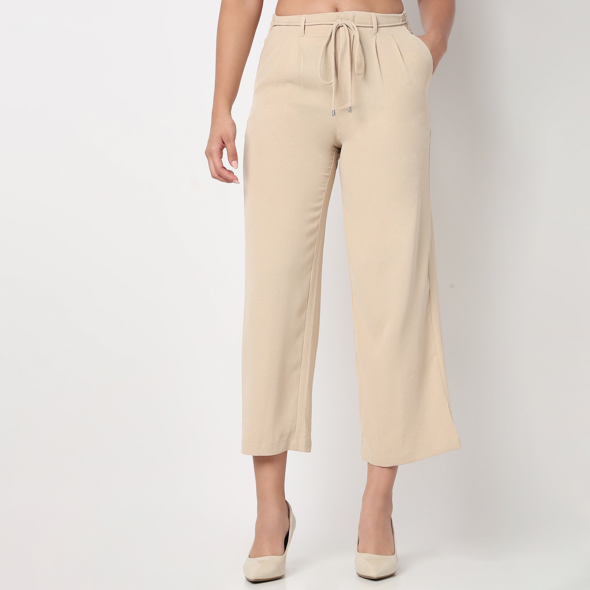 Mid Rise Ankle Length Trouser